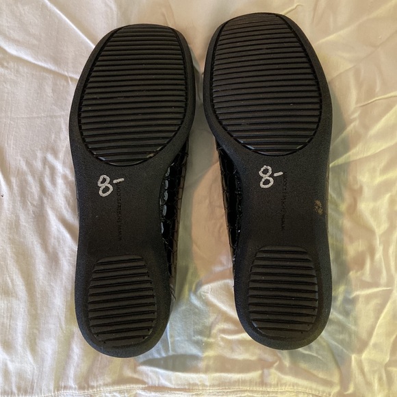 Trotters patent leather alligator-style loafers 8N - Picture 5 of 7